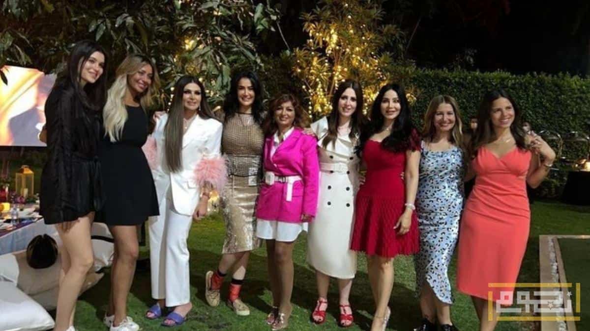 حفل عشاء فى منزل غادة عبد الرازق يجمع نجمات الفن