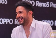 شيرين عبد الوهاب مع محمد حماقي في حفل جديد