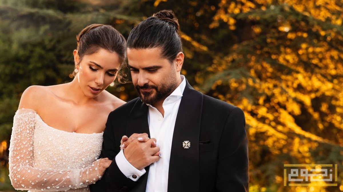 هكذا احتفلت دانييلا رحمة وناصيف زيتون بعيد زواجهما الأول