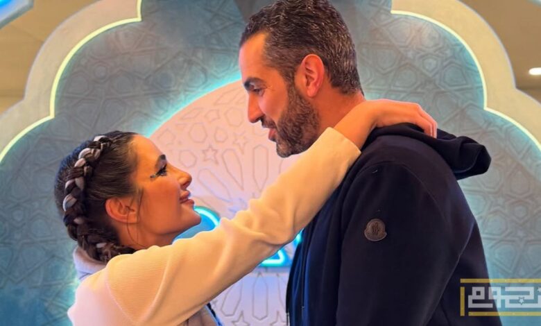 شام الذهبي تحتفل بذكرى زواجها