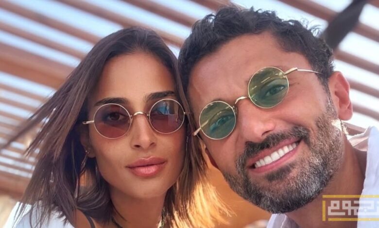 تفاصيل أول ظهور إعلامي لـ آن رفاعي زوجة كريم محمود عبد العزيز