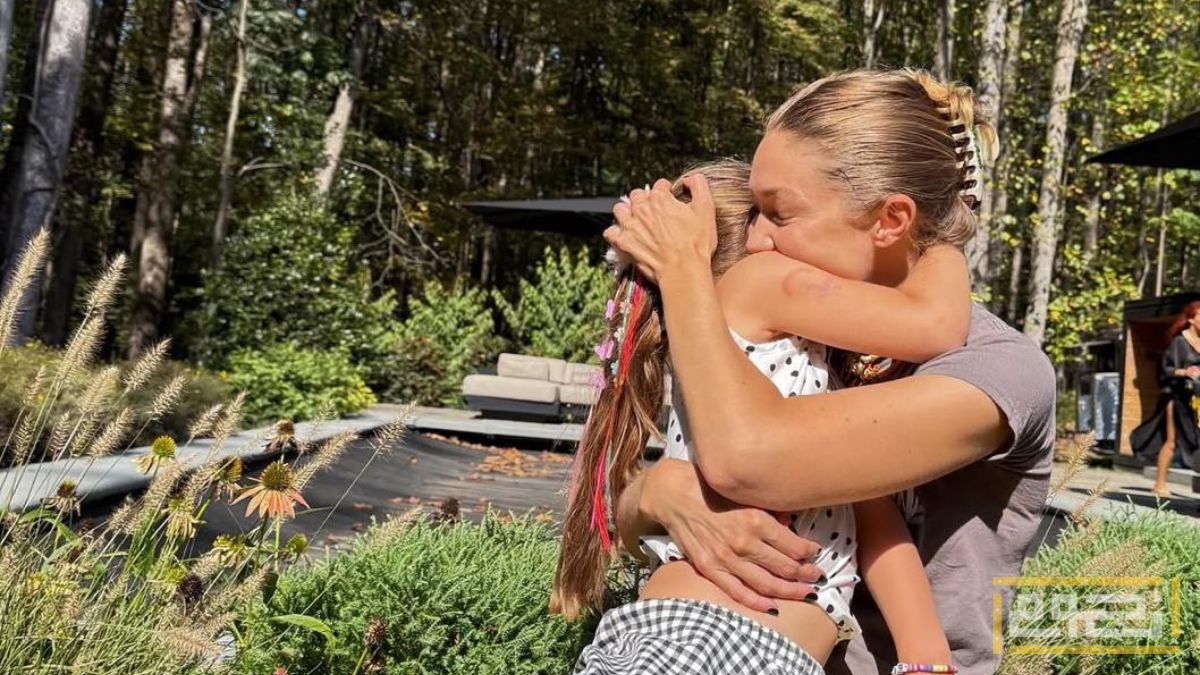 جيجي حديد تحتفل بعيد ميلاد ابنتها Khai الخامس