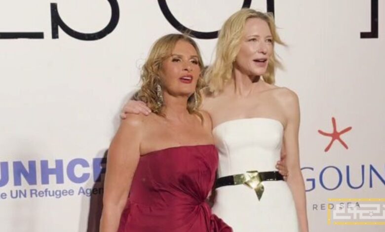 يسرا تخطف الأنظار بلقائها مع كيت بلانشيت