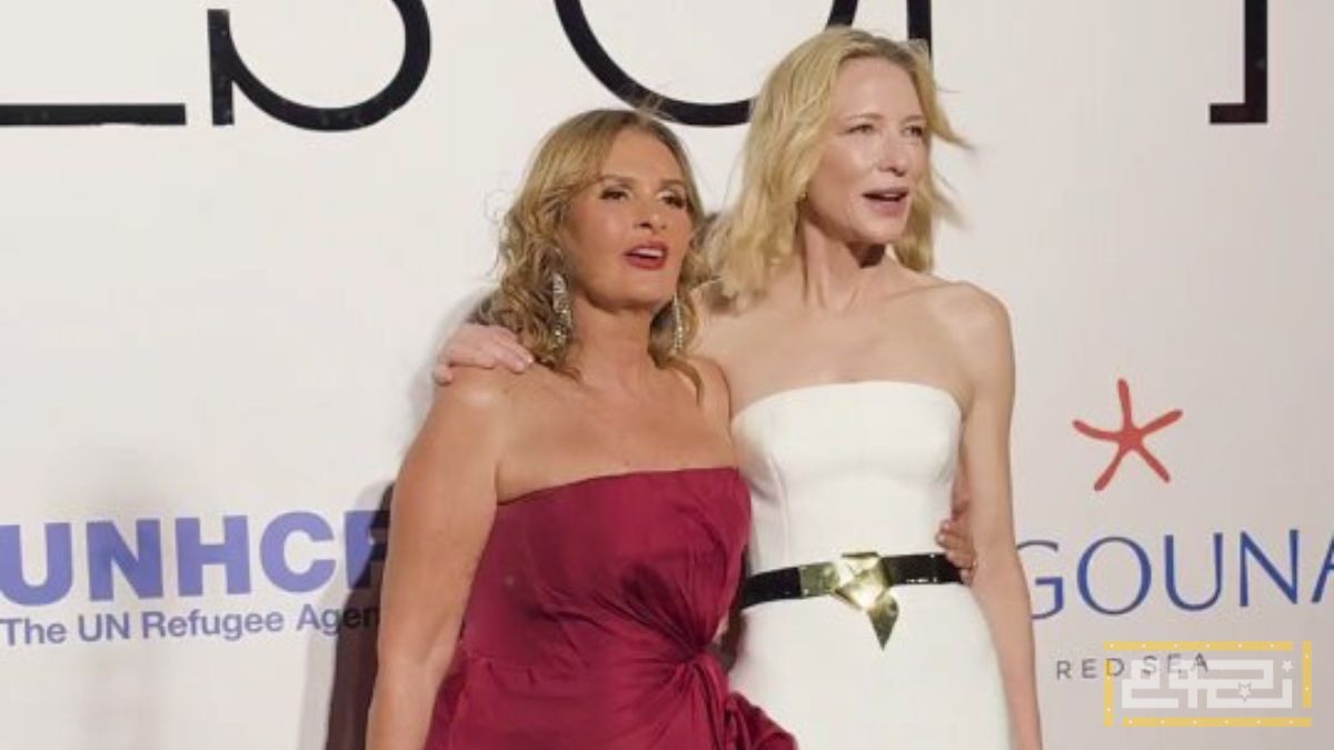 يسرا تخطف الأنظار بلقائها مع كيت بلانشيت