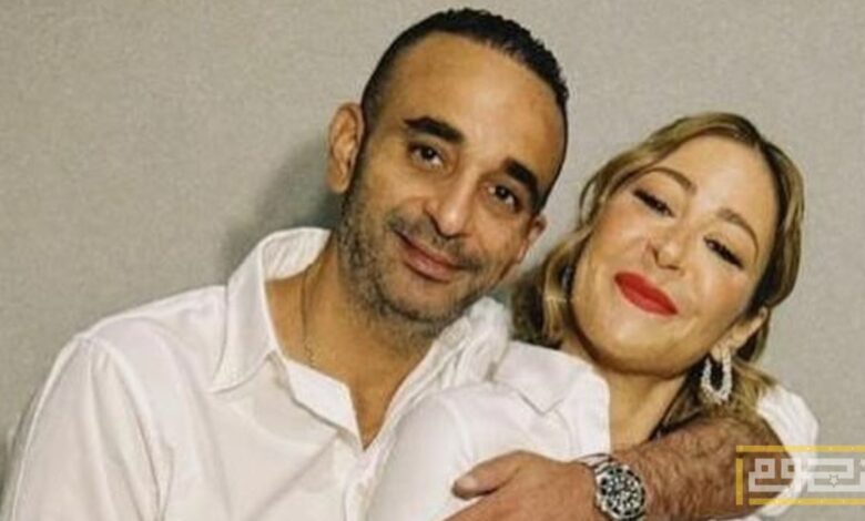 منة شلبي تواصل رومانسيتها مع زوجها