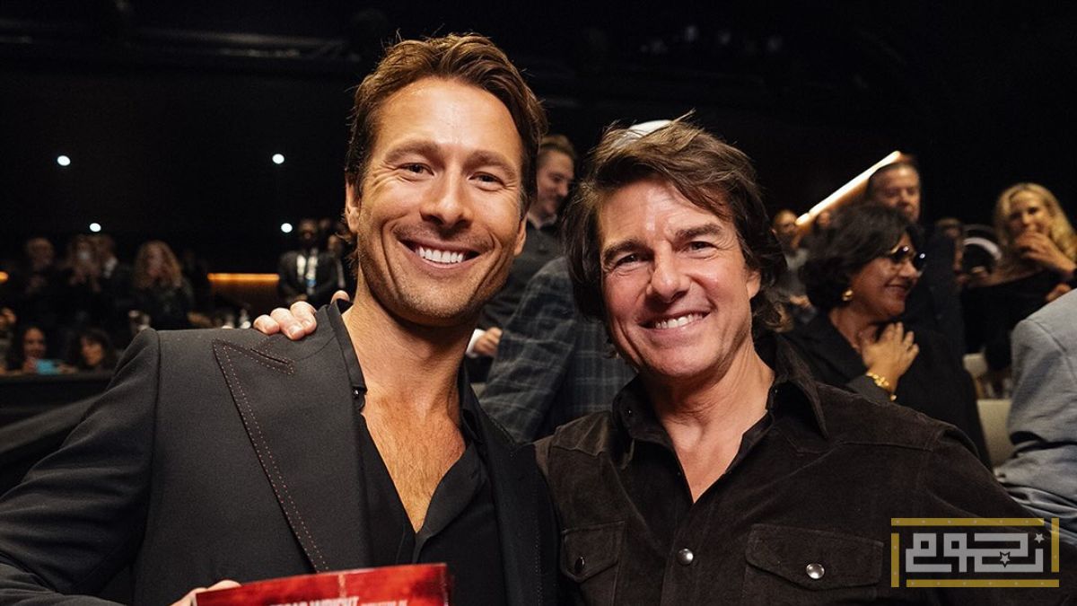 توم كروز يدعم غلين باول في عرض "The Running Man"