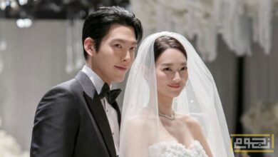 شين مين آه بفستان من توقيع إيلي صعب في حفل زفافها