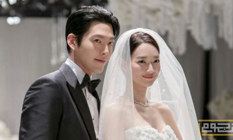 شين مين آه بفستان من توقيع إيلي صعب في حفل زفافها