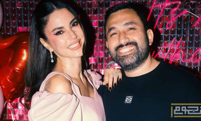 درة تحتفل بعيد ميلادها برومانسية مع زوجها هاني سعد