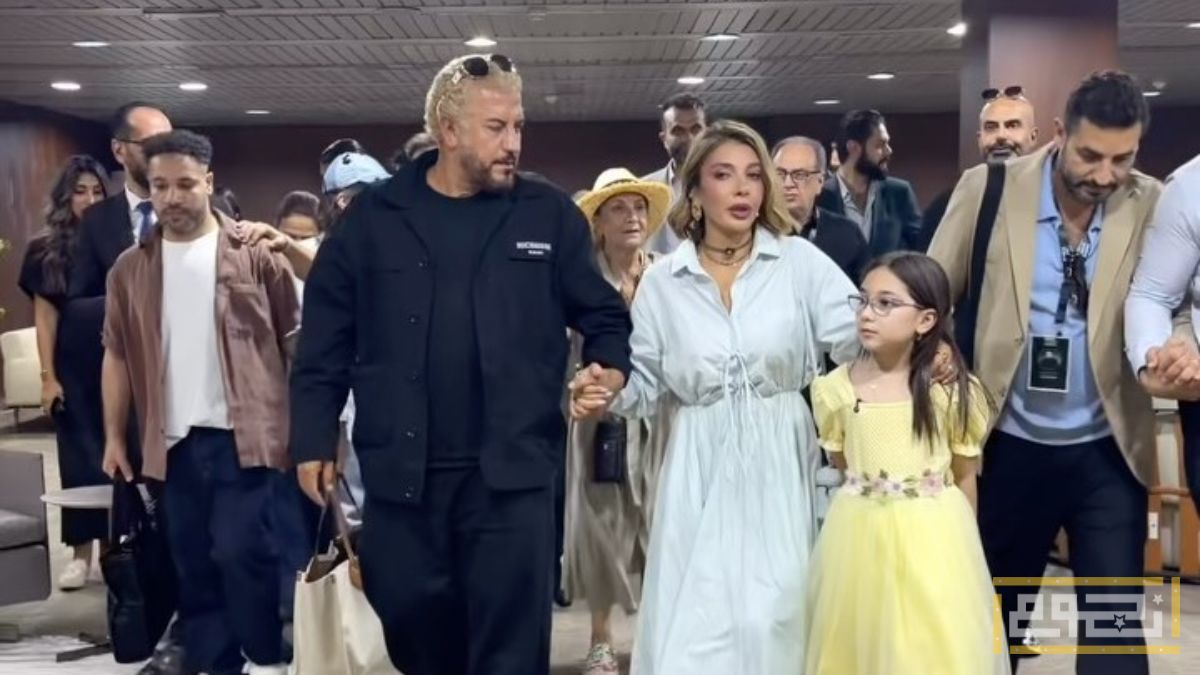 أصالة برفقة زوجها وأسرتها في سوريا